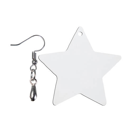 Kolczyki z MDF-u do sublimacji - gwiazda