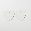 Kolczyki z MDF-u do sublimacji - duże serce