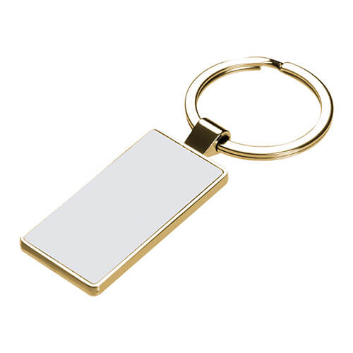 Dwustronny brelok do kluczy 2,2 x 5,1 cm do sublimacji - złoty