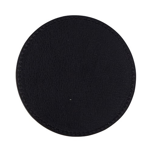 Skórzana okrągła podkładka pod kubek do sublimacji - szara