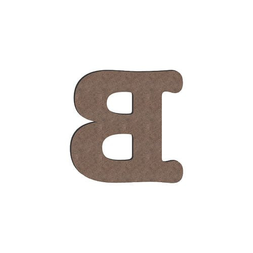 Litera dekoracyjna z MDF-u do sublimacji 10 cm B
