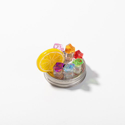 Pokrywka ze sztucznym kolorowym lodem i cytryną do kubków BW74/75