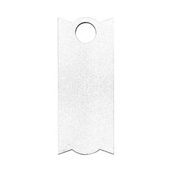 Plakietka imienna z płyty pilśniowej z brokatem do kubka 1200 ml do sublimacji - 3,4 x 8,2 cm