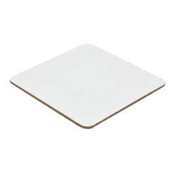 Podkładka pod kubek  kwadratowa, aluminium i korek Sublimacja Termotransfer