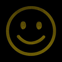 Duży arkusz z cyrkoniami do termotransferu - uśmiech