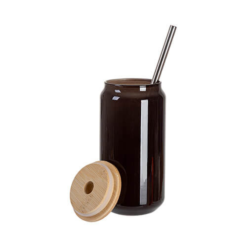 Szklanka 550 ml zmieniająca kolor pod wpływem ciepła do sublimacji - czarna