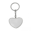 Brelok Metalowy Serce do nadruku Sublimacja Termotransfer