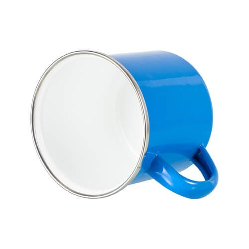 Kubek metalowy 360 ml do sublimacji - błękitny