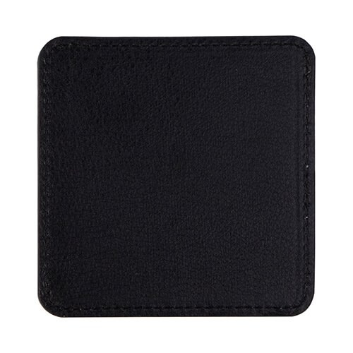 Skórzana kwadratowa podkładka pod kubek do sublimacji - brązowa