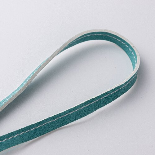 Skórzana zawieszka z paskiem na bagaż / etui na AirTag do sublimacji - zielona