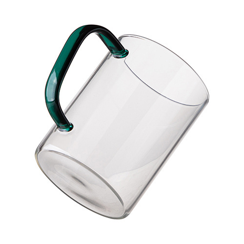 Szklanka 450 ml z zielonym uszkiem do sublimacji