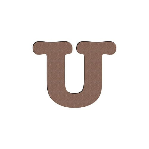Litera dekoracyjna z MDF-u do sublimacji 10 cm U