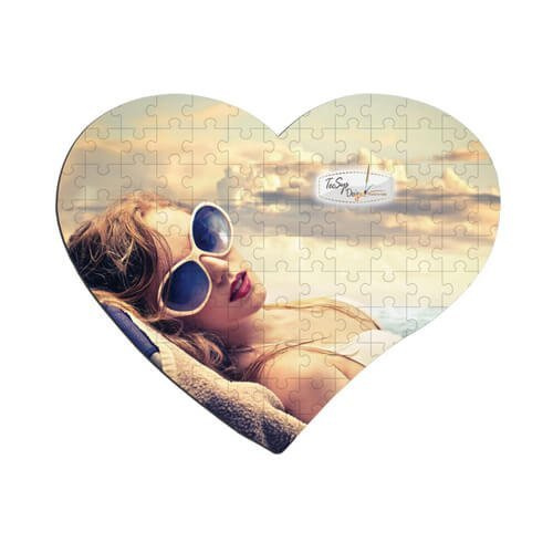 Puzzle w kształcie serca A3 112 elementów do sublimacji