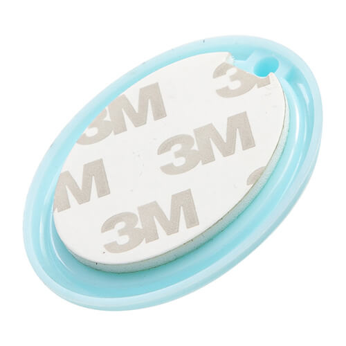 Mały wieszak plastikowy do sublimacji - niebieski owal