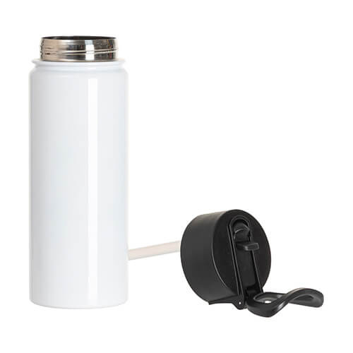 Bidon - butelka na napoje 800 ml ze składaną rączką do sublimacji - biała