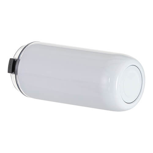 Kubek ze stali nierdzewnej 500 ml z pokrywką i słomką do sublimacji - biały