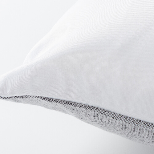 Dwukolorowa poszewka na poduszkę 40 x 40 cm do sublimacji - szara