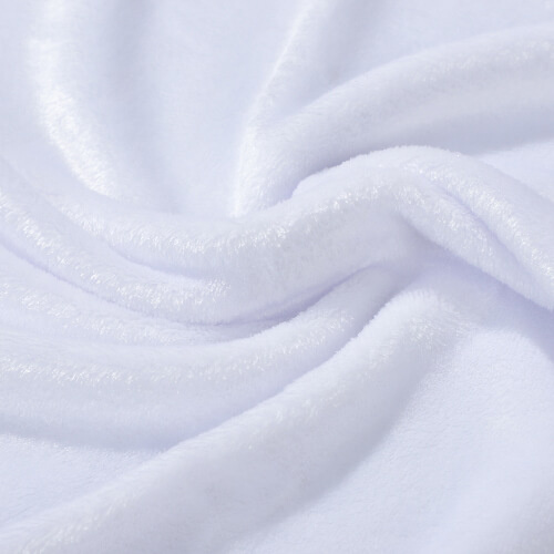 Kocyk Minky 152 x 102 cm do sublimacji - biały