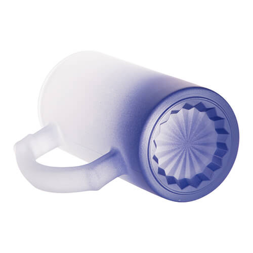 Kufel szklany szroniony 470 ml do sublimacji - granatowy gradient