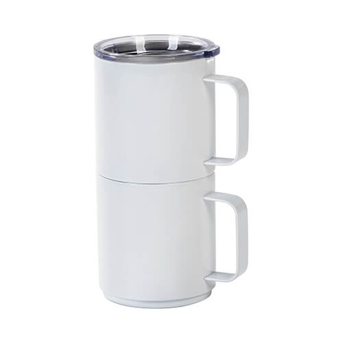 Kubek 550 ml ze stali nierdzewnej do sublimacji - biały