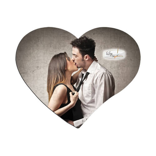 Puzzle w kształcie serca A4 108 elementów do sublimacji