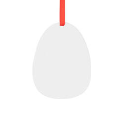 Zawieszka z aluminium do sublimacji - Jajko