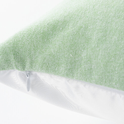 Dwukolorowa poszewka na poduszkę 40 x 40 cm do sublimacji - jasnozielona