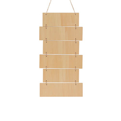 Sześć wiszących ramek ze sklejki do sublimacji