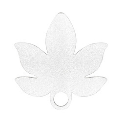 Plakietka imienna z płyty pilśniowej z brokatem do kubka 1200 ml do sublimacji - liść