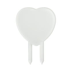 Akrylowy topper na tort do sublimacji - serce