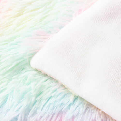 Kolorowa poszewka na poduszkę 40 x 40 cm z długowłosego polaru i mikrofibry do sublimacji