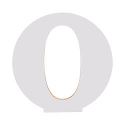 Litera dekoracyjna 25 cm z MDF-u do sublimacji - O