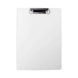 Skórzany clipboard A4 do sublimacji - biały