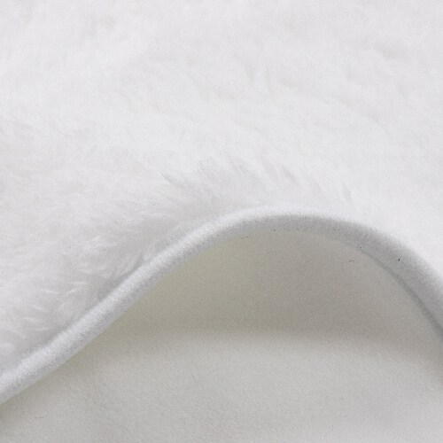 Kocyk z mikrofibry i polaru arktycznego z kapturem do sublimacji - biały