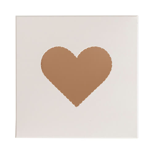 Opakowanie ozdobne z okienkiem w kształcie serca do sublimacji - 10,2 x 10,5 x 6,6 cm