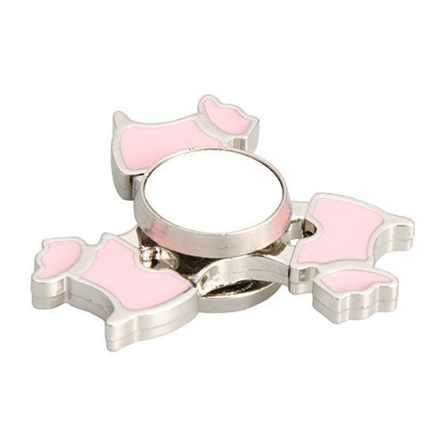 Spinner metalowy do sublimacji - Dog - różowy