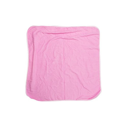 Ręcznik dla dzieci z kapturem do sublimacji - różowy