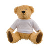 Miś pluszowy 18 cm z koszulką do nadruku sublimacyjnego - jasnobrązowy