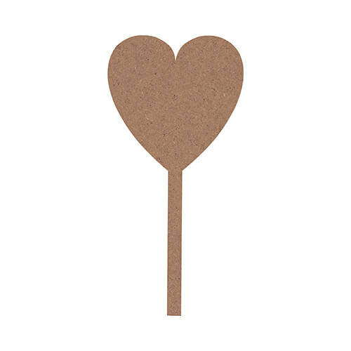 Znak informacyjny z płyty pilśniowej do sublimacji - serce