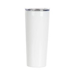 Tumbler termiczny 650 ml ze stali nierdzewnej do sublimacji - biały