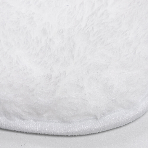 Kocyk z mikrofibry i polaru arktycznego z kapturem do sublimacji - biały