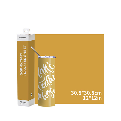 Arkusz transferowy Craft Express żółty 30,5 x 30,5 cm - 8 szt.