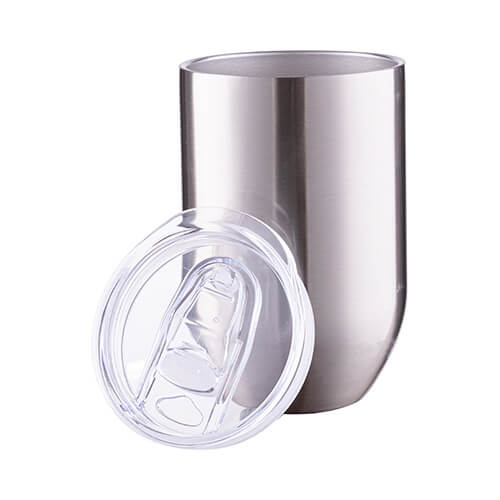 Kubek do wina 360 ml do sublimacji - srebrny