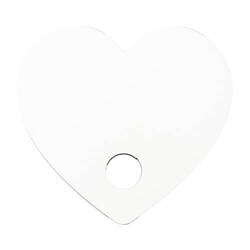 Plakietka imienna z płyty pilśniowej do kubka 780 / 900 / 1050 / 1260 ml do sublimacji - serce