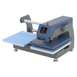 Dwustanowiskowa pneumatyczna prasa płaska OtterPro - ciemnoniebieska