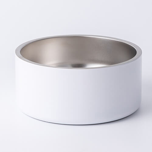 Miska 960 ml dla psa ze stali nierdzewnej do sublimacji - biała