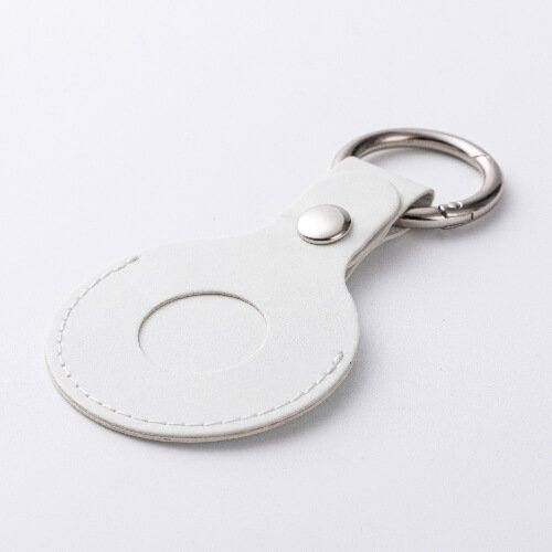 Brelok skórzany / etui na AirTag do sublimacji - biały