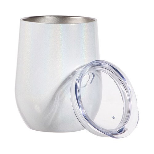 Kubek do grzanego wina 360 ml do sublimacji - biały opalizujący