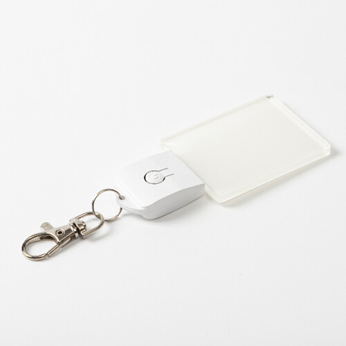 Podświetlany akrylowy brelok do kluczy do sublimacji - prostokąt