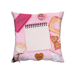 Poszewka z satyny 38 x 38 cm do sublimacji - Love Cookies